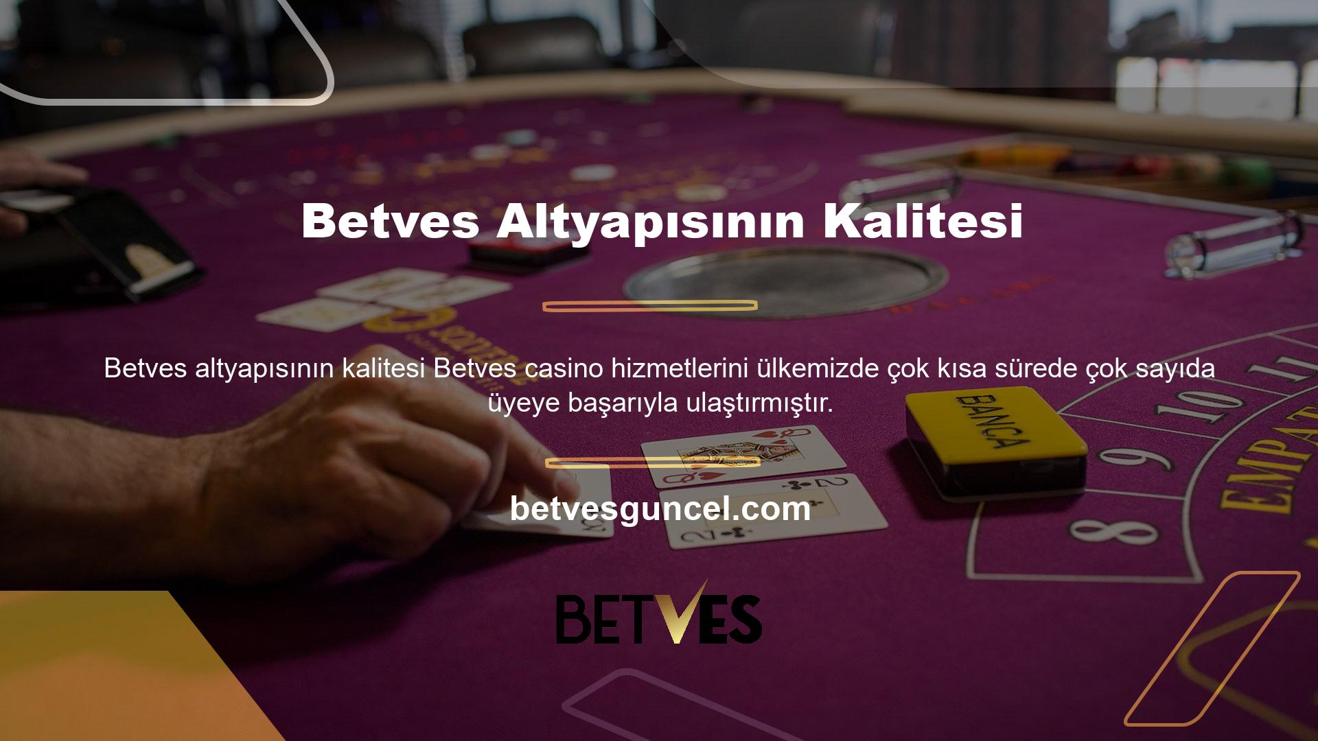 Betves casino altyapısı için Canlı Bahis Ofisi'nin farklı proje firması ile anlaşması bulunmaktadır